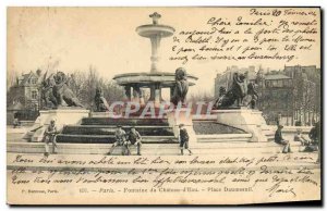 Old Postcard Paris Fountain Chateau d & # 39Eau Place Daumesnil