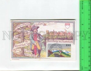 466479 1997 year Germany Bad Neustadt special cancellations Modern postcard