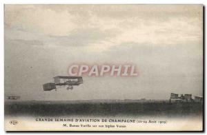 Old Postcard Jet Aviation Great week of & # 39aviation Champagne M Brunau Var...