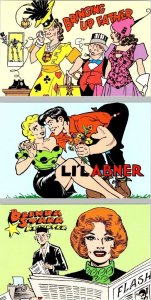 3~1995 USPS Postcards  COMIC STRIPS  Bringing Up Father~Li'l Abner~Brenda Starr