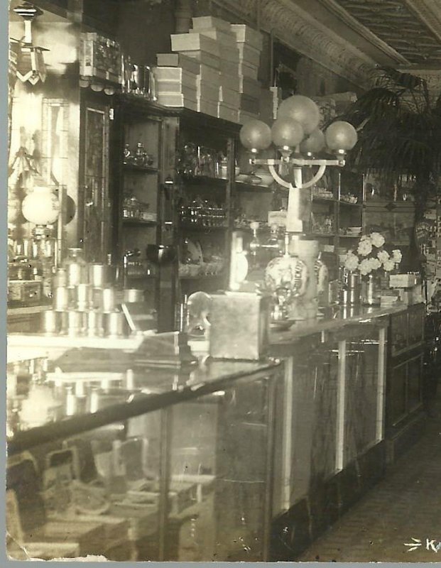 Decorah IOWA RP c1915 INTERIOR SODA FOUNTAIN Candy Store K.A. VICK Ice Cream 