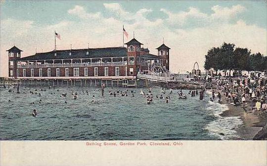 Ohio Cleveland Bathing Scene Gordon Park