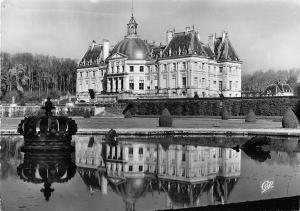 BR6926 Melun Vaux le Vicomte Reflet de chateau dans le Bassin  france