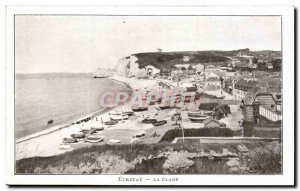 Old Postcard Etretat The Beach