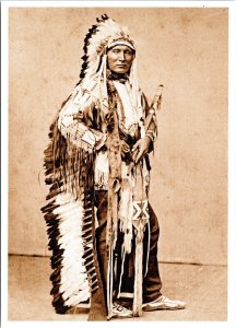 Touch the Clouds Minneconjou Sioux Chief Native American Postcard