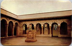 Medieval Cloister, Toledo Museum of Art Ohio Vintage Postcard J17