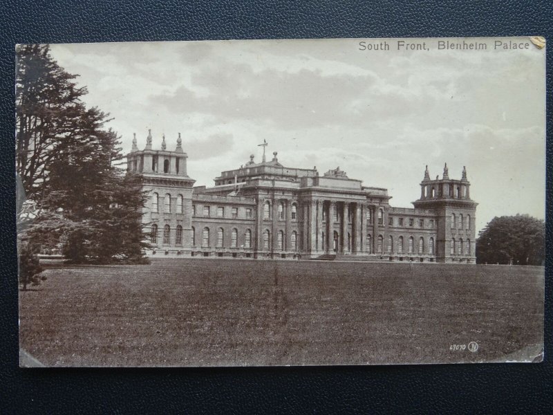 Oxfordshire BLENHEIM PALACE South Front c1905 RP Postcard by Valentine