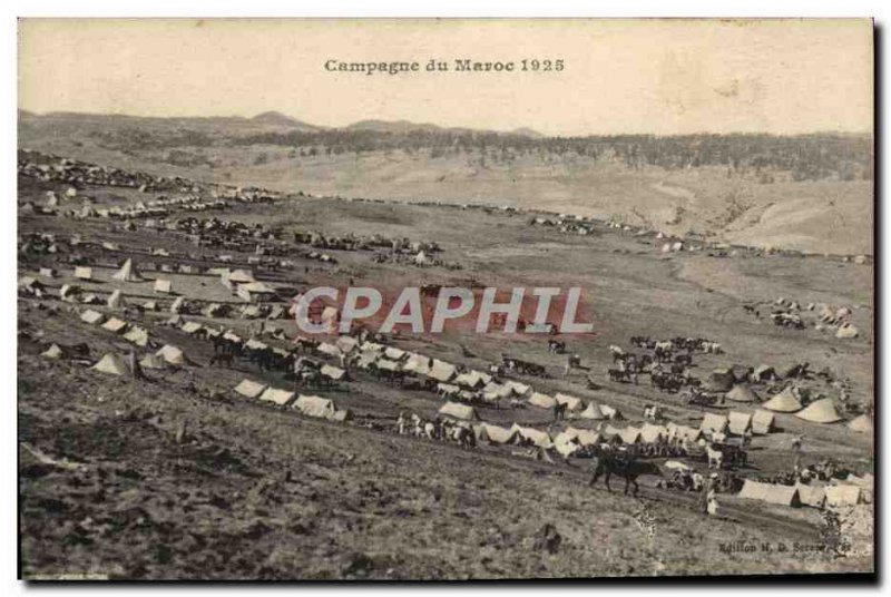 Old Postcard Campaign Morocco 1925 Militaria