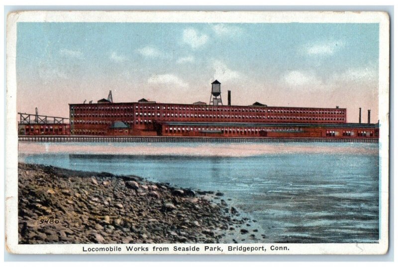 c1910 Locomobile Works Seaside Park Exterior Bridgeport Connecticut CT Postcard