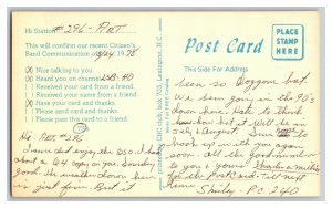 Postcard QSL Radio Card From Morgan City LA Louisiana KSH-6471 