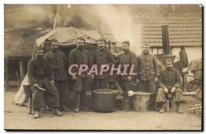 Postcard Old Photo Card Troops Regiment Army Canteen