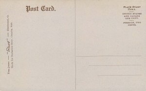 OMAHA NE HIGH SCHOOL TOM JONES GLACE SERIES POSTCARD c1910