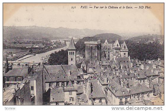 Vue Sur Le Chateau Et Le Gave, Pau (Pyrénées-Atlantiques), France, 1900-1910s