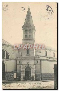 Old Postcard Paris Passy Church