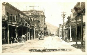 Virginia City Nevada C Street 1946 Reproduction C-1900 postcard 21-7305