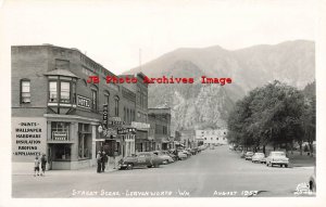 330667-Washington, Leavenworth, RPPC, Street Scene, Business Section, Ellis 2576