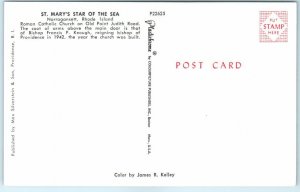 Postcard - St. Mary's Star of the Sea - Narragansett, Rhode Island
