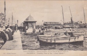 Greece Salonica Landing Place Of The Place Liberty Harbor Scene sk165