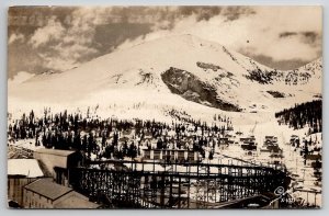 Climax Colorado RPPC View Of Max Schott New School Mining Town Postcard W29