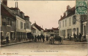 CPA Le CHATELET-en-BRIE Rue de l'Hotel de Ville COLORISÃ (19614)