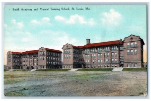 c1910 Smith Academy Manual Training School Exterior St. Louis Missouri Postcard 