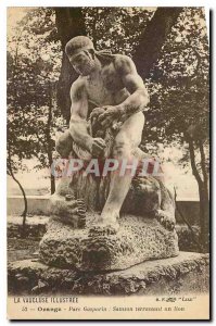 Old Postcard The Vaucluse Illustree Orange Park Gasparin Samson slaying a lion
