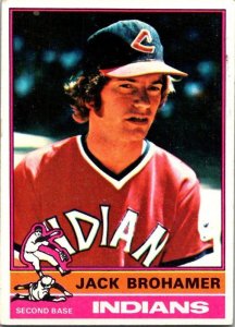 1976 Topps Baseball Card Jack Brohamer Cleveland Indians sk13468