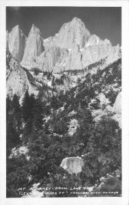 Postcard RPPC California Mt. Whitney Lone Pine Frasher Inyo County r 23-2915