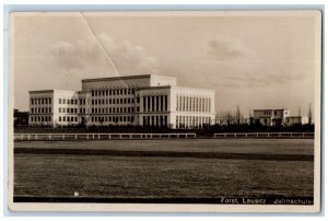 Forst Lausitz Germany Postcard Forst Lausitz Jahn School 1929 RPPC Photo