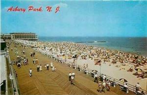 NJ, Asbury Park, New Jersey, Boardwalk and Beach, Dexter, Parlin Color 7848B