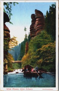 Switzerland Schweiz Wilde Klamm böhm Vintage Postcard C217