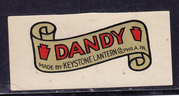 Keystone Lantern Dandy Decal Label