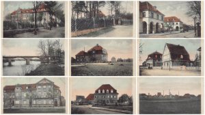 Germany Troisdorf School Casino Bridge House etc lot of 9 postcards C337