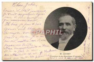 Postcard Former President of the Republic Emile Loubet