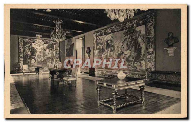 Old Postcard Chateau De Vizille The Grand Salon