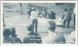 HARTFORD, Connecticut  CT   Great Flood 1936  TALCOTT ST. REFUGEES  Postcard