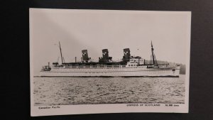 Mint Ship Postcard Canadian Pacific Empress of Scotland