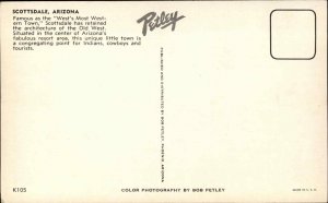 Scottsdale Arizona AZ Street Scene VW Bug Beetle Classic Cars Vintage Postcard