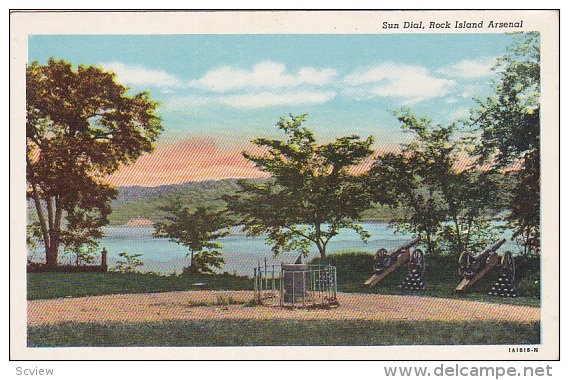 Scenic view,  Sun Dial,  Rock Island Arsenal,  Illinois,  30-40s