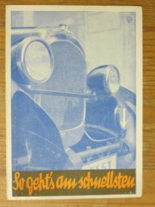 Leipzig Germany Car Automobile Dealership Adv c1930s-40s Postcard gfz