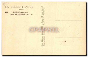 Old Postcard Rodez Tower Corbieres