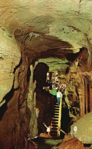 Vintage Postcard White Onyx Dome Room Crystal Onyx Cave City Kentucky KY