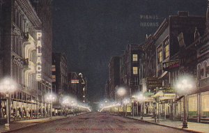 Minnesota Minneapolis Nicollet Avenue At Night