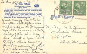 Morgantown Pennsylvania El Mor Motel Multiview Antique Postcard K86559