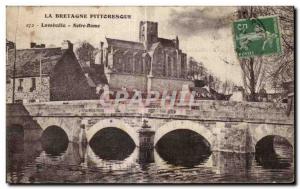 Old Postcard Picturesque Brittany Lamballe Notre Dame