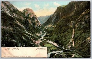 Sogn Norway c1905 Postcard Naerodalen Valley Mountains