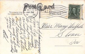 c.'08, Dam on Ouachita River, Hot Springs, AR, Arkansas, Message, Old Post Card