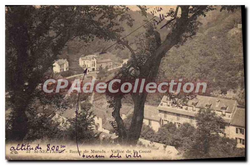 Postcard Old Route De St Nectaire Murols Vallee De La Couze