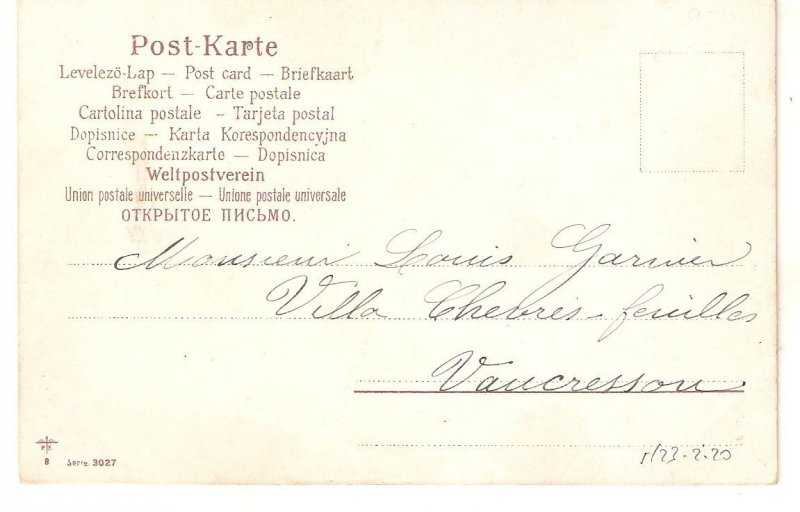 GK. Horse Riders Old vintage Gertman artist signed postcard