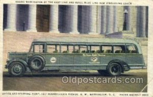 Royal Blue Line Streamline Coach, Washington DC, USA Bus Unused crease right ...